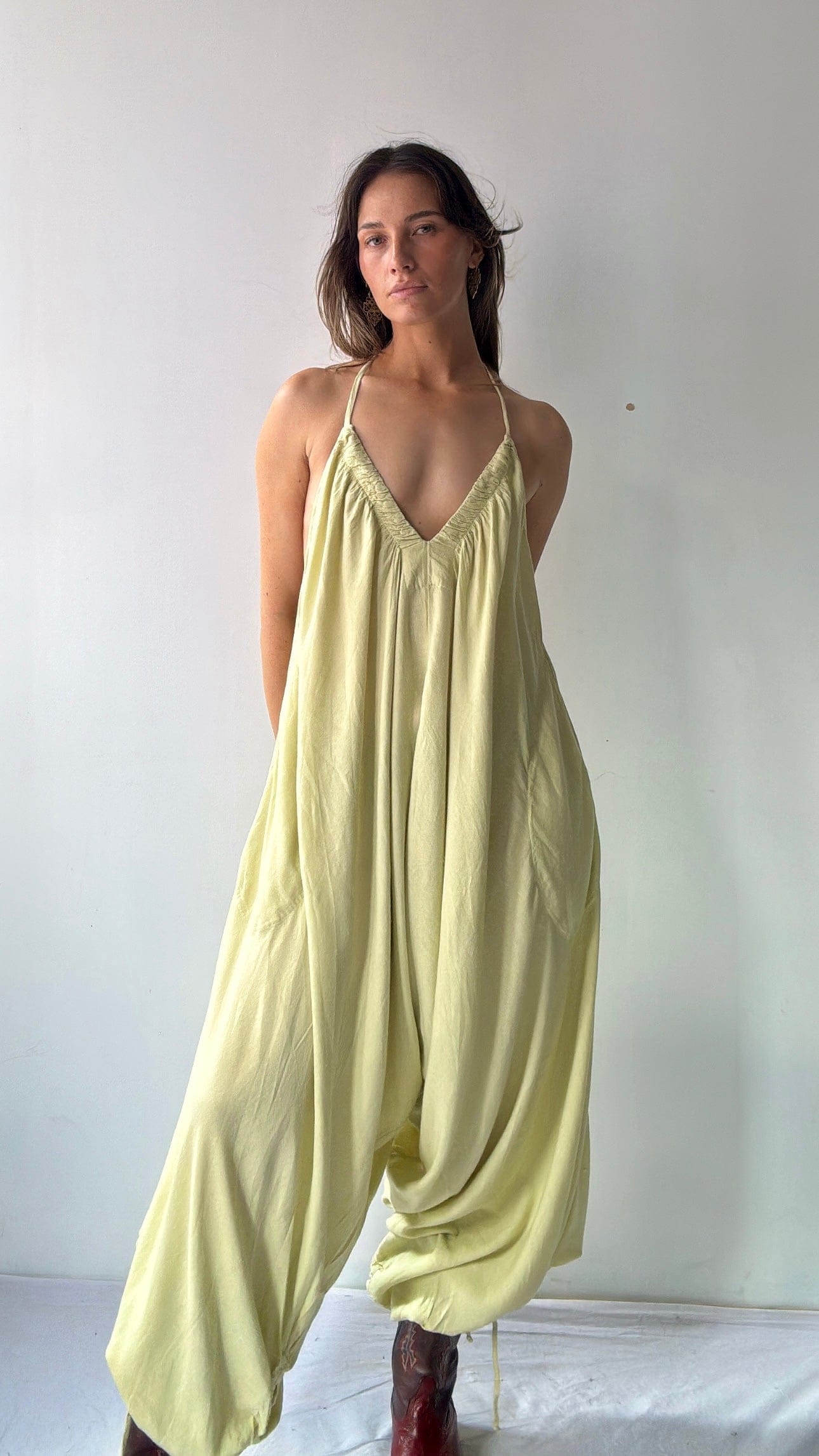 Free People Free People Rumple Mint Jumpsuit