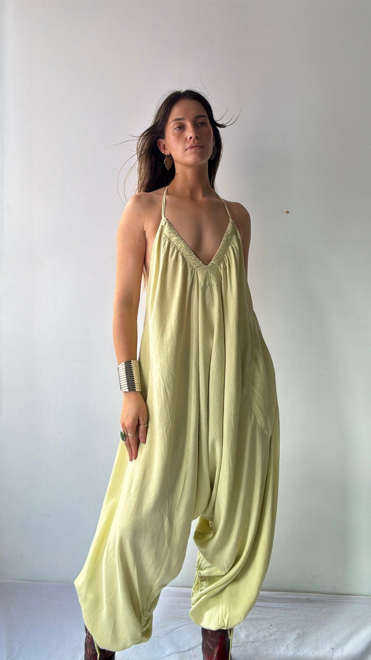 Free People Free People Rumple Mint Jumpsuit