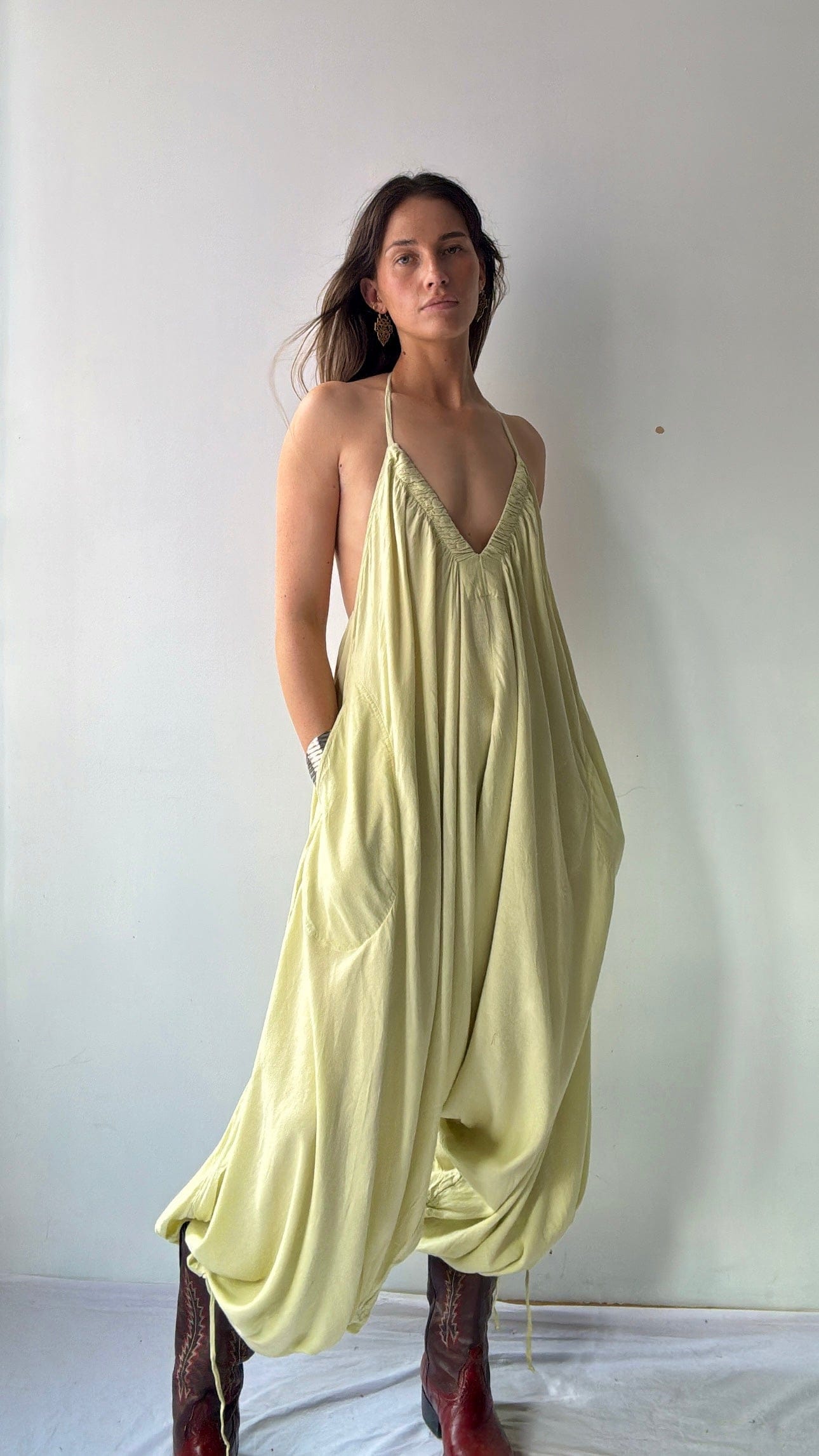 Free People Free People Rumple Mint Jumpsuit