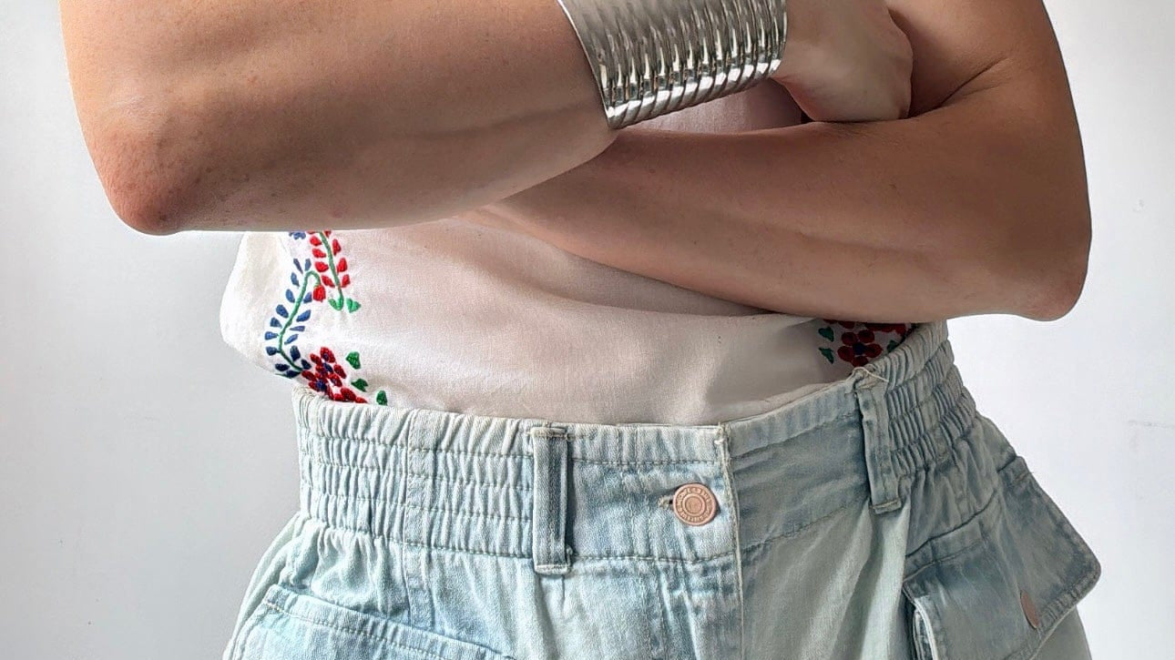 Free People Free People Shorts Chambray