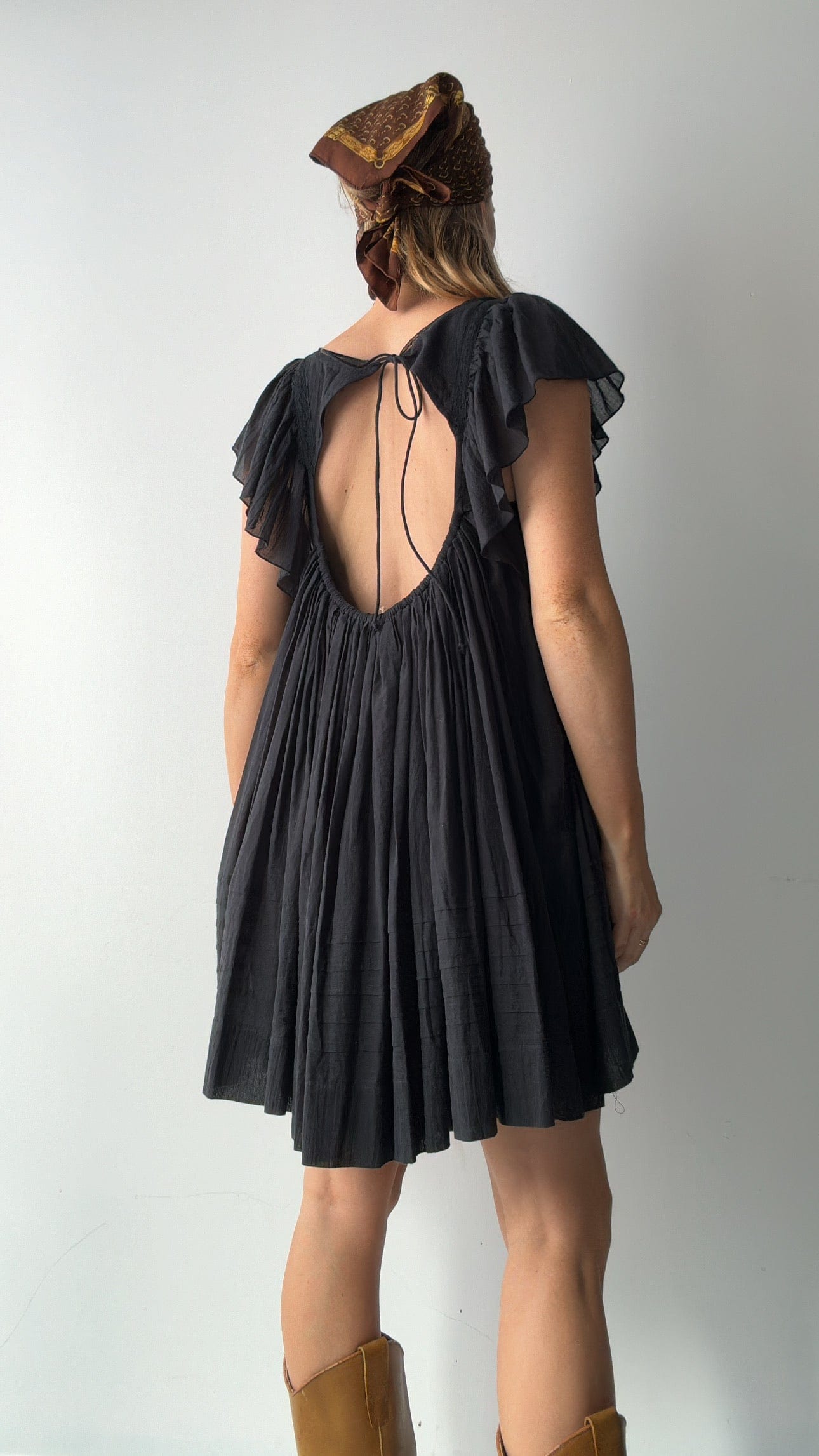 Free People Sweetpea Free People Minidress Black