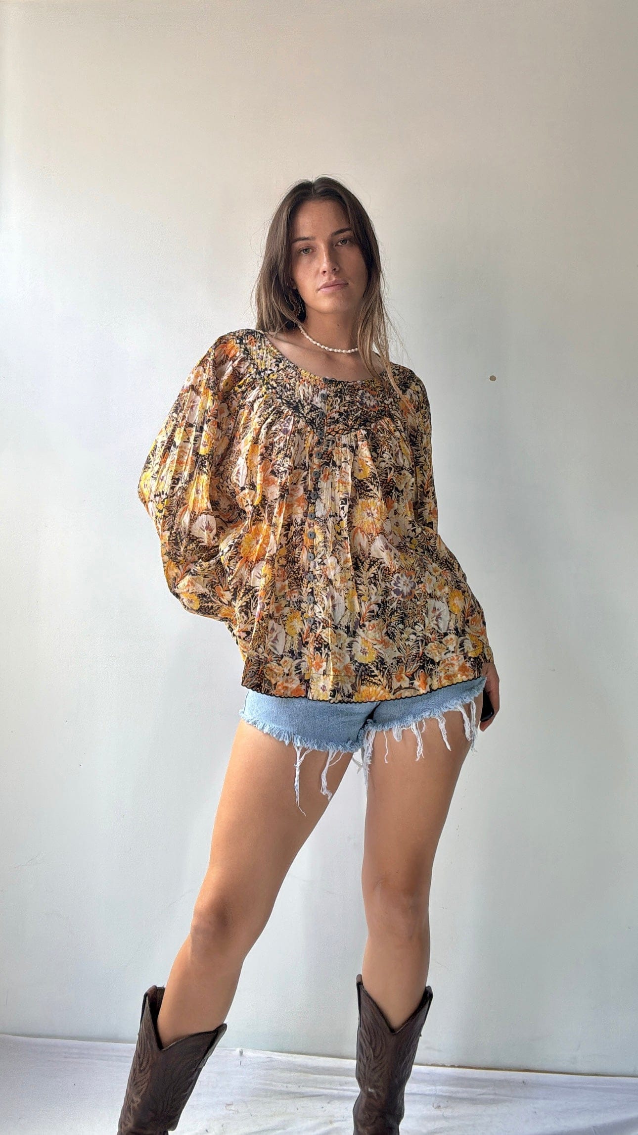 Free People Tops Free People Kantha  Shirt