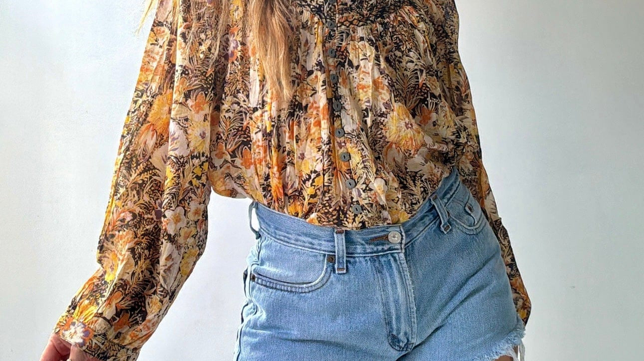 Free People Tops Free People Kantha  Shirt