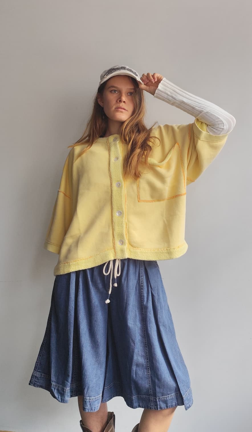 Free People Tops Free People Matilda Sweater Lemon Drop
