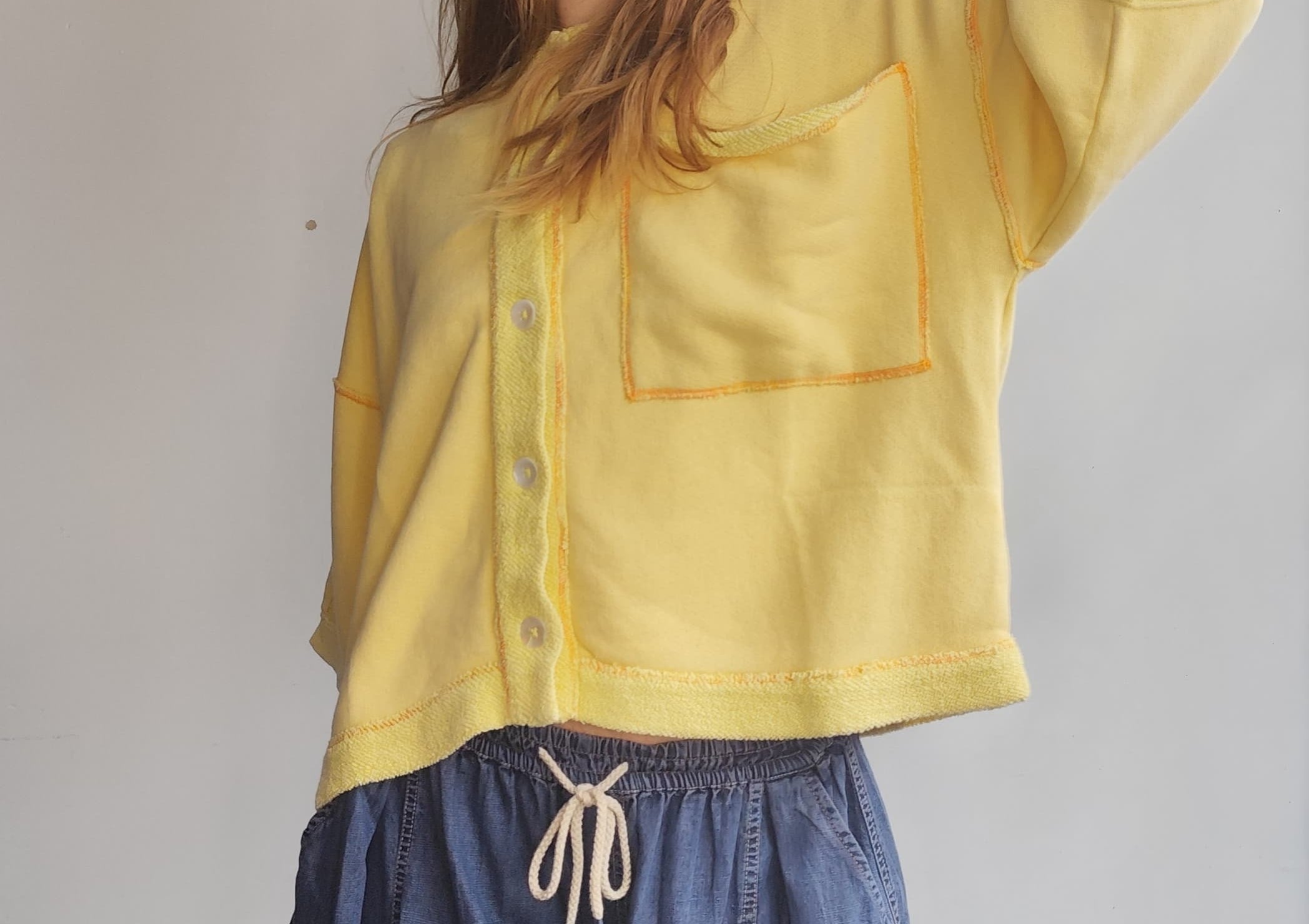 Free People Tops Free People Matilda Sweater Lemon Drop