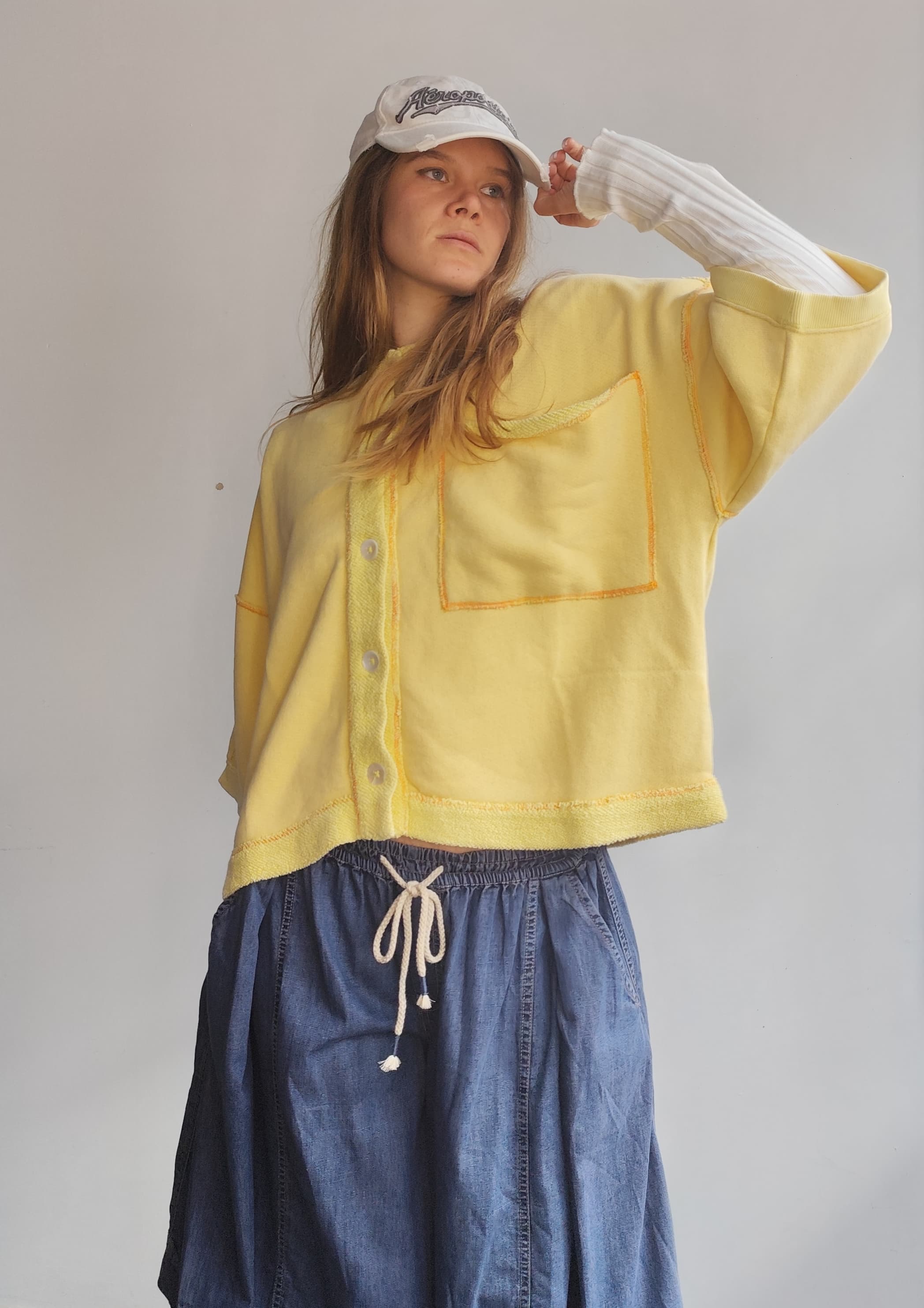 Free People Tops Free People Matilda Sweater Lemon Drop