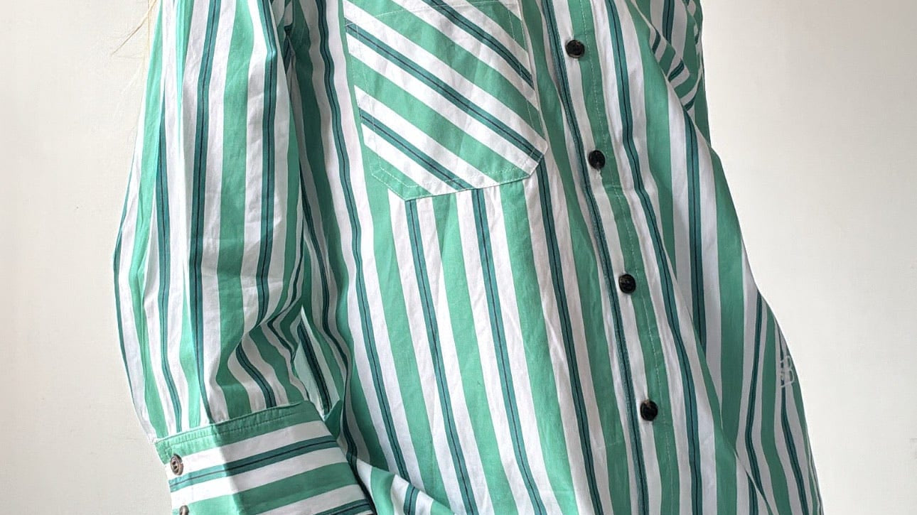 Ganni Ganni Green Candy Shirt
