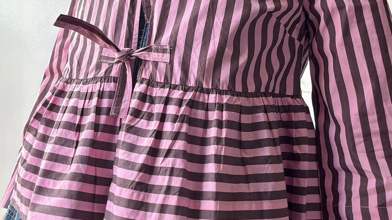 Ganni Ganni Pink Frill Shirt