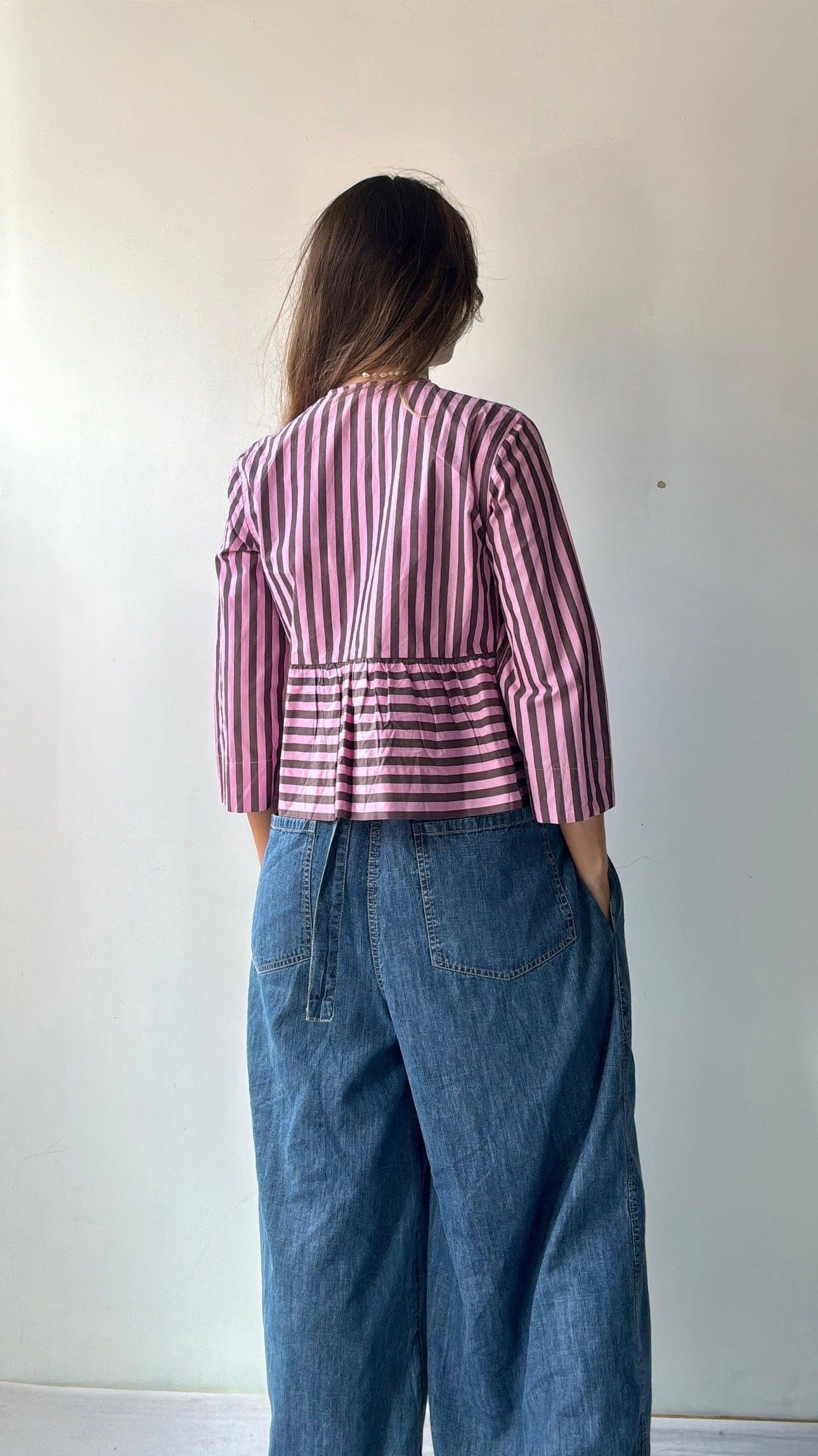 Ganni Ganni Pink Frill Shirt