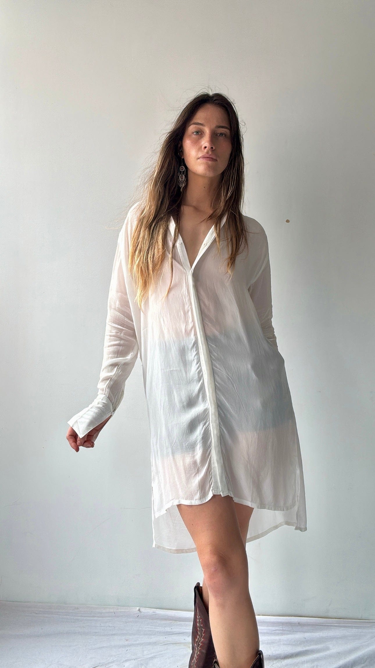 Gaudi Gaudi Shirt Dress White