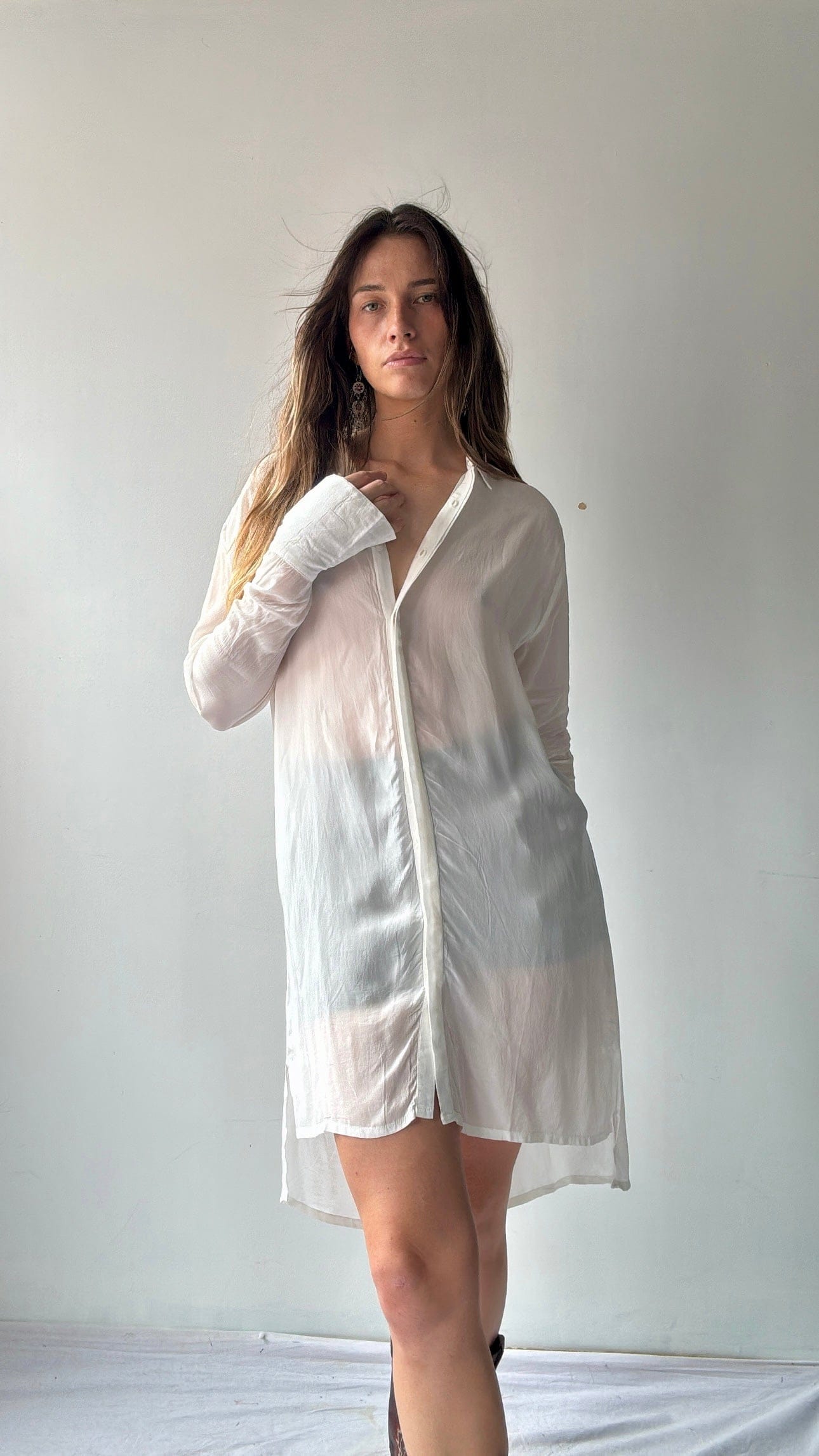 Gaudi Gaudi Shirt Dress White