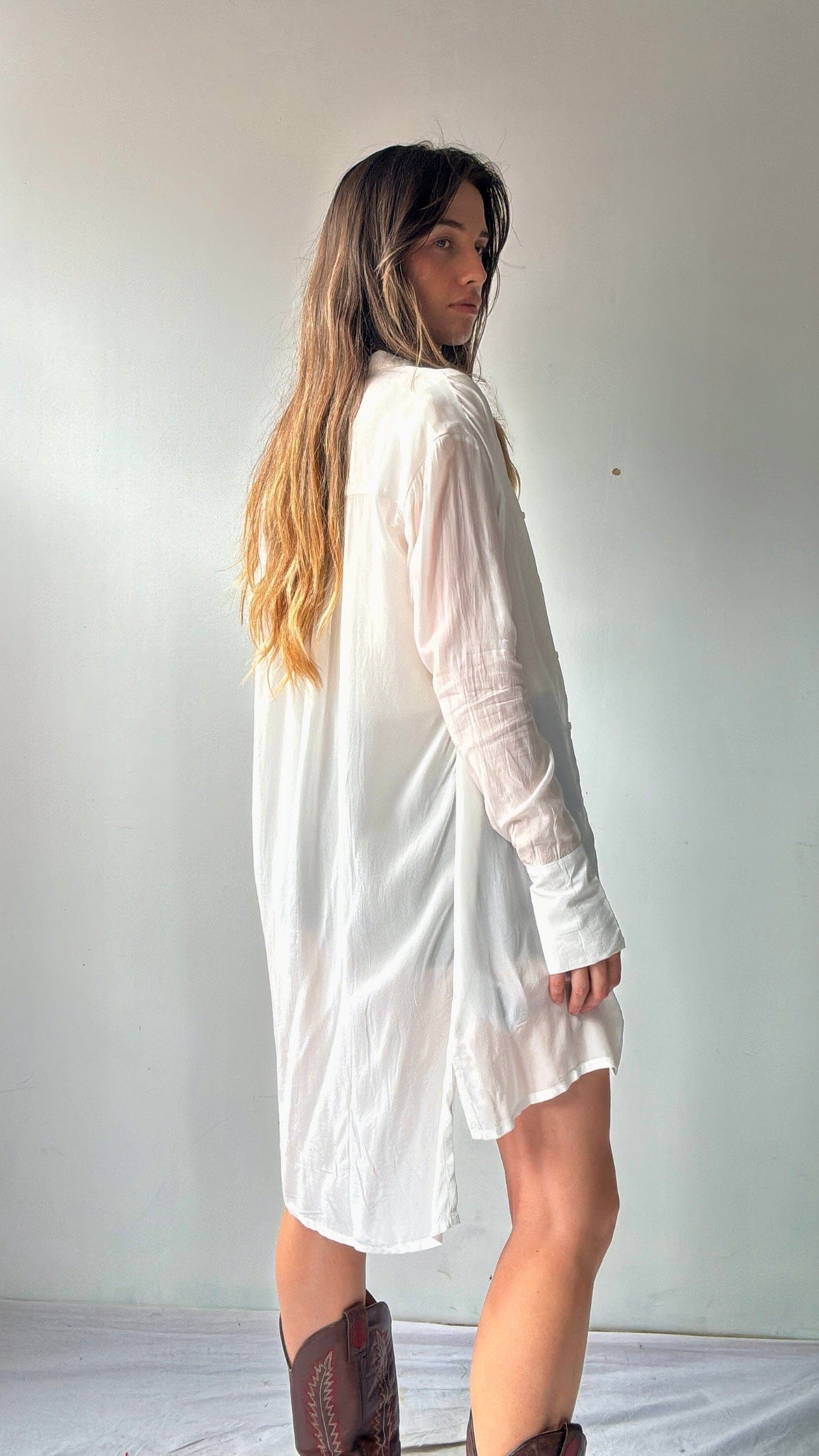 Gaudi Gaudi Shirt Dress White