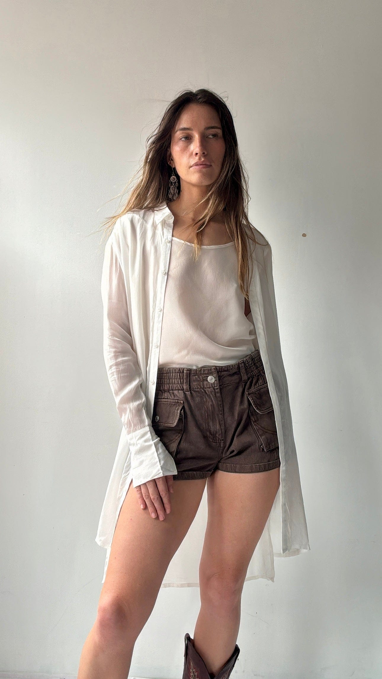 Gaudi Gaudi Shirt Dress White