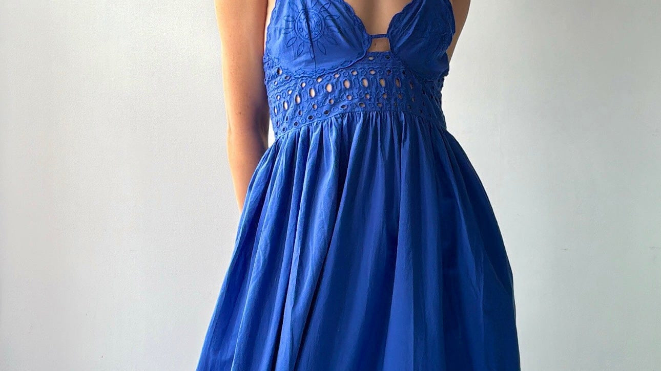 GOA GOA Sunny Midi Dress Blue