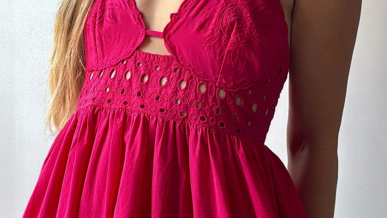 GOA GOA Sunny Midi Dress Fuchsia