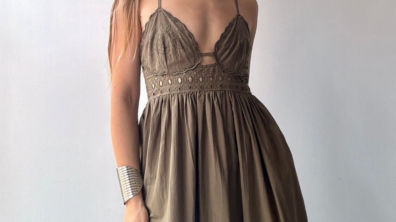 GOA GOA Sunny Midi Dress Olive