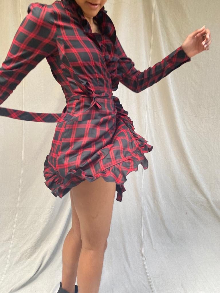 Les Coyotes De Paris Dress Tartan Les Coyotes Dress