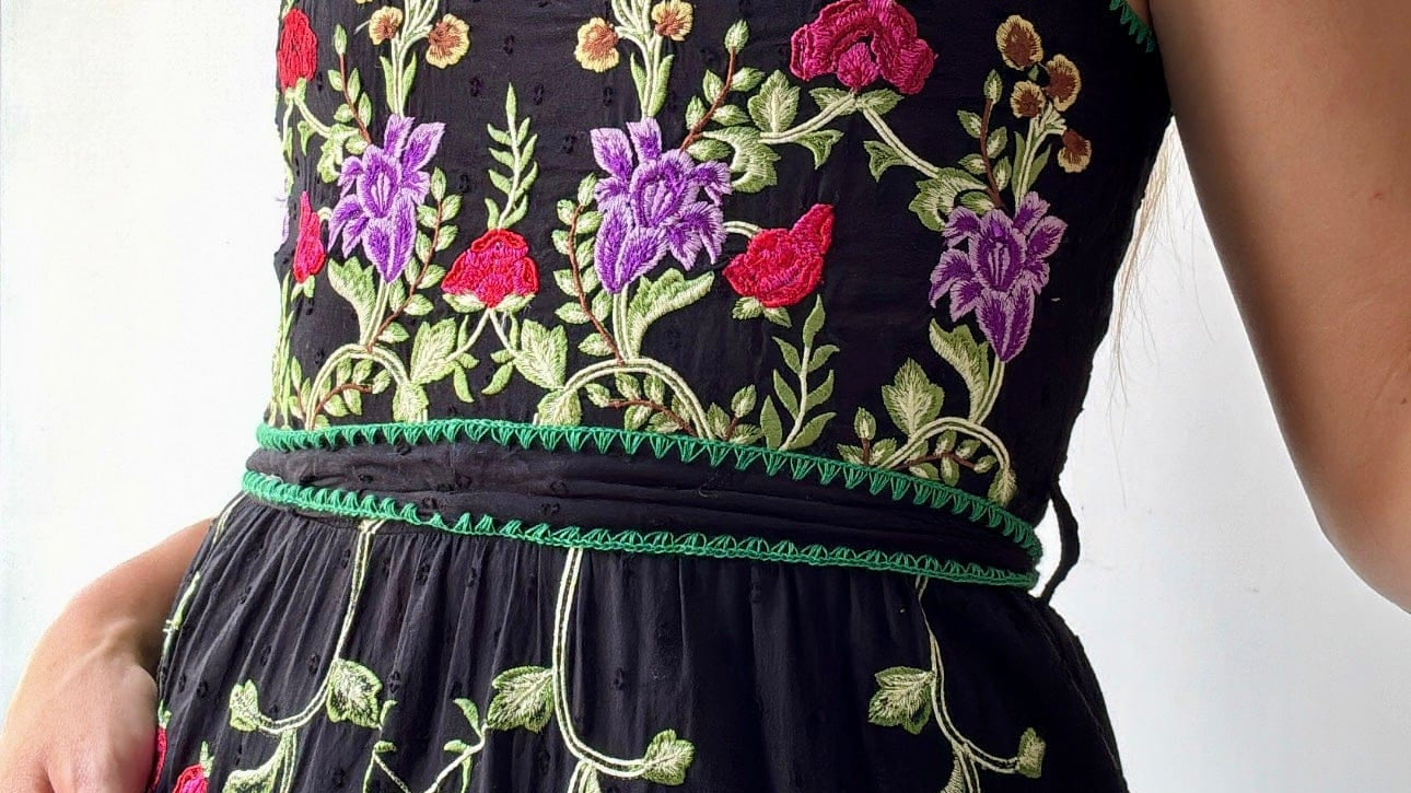 Love & Lemons Dress Love & Lemons Black Floral Dress