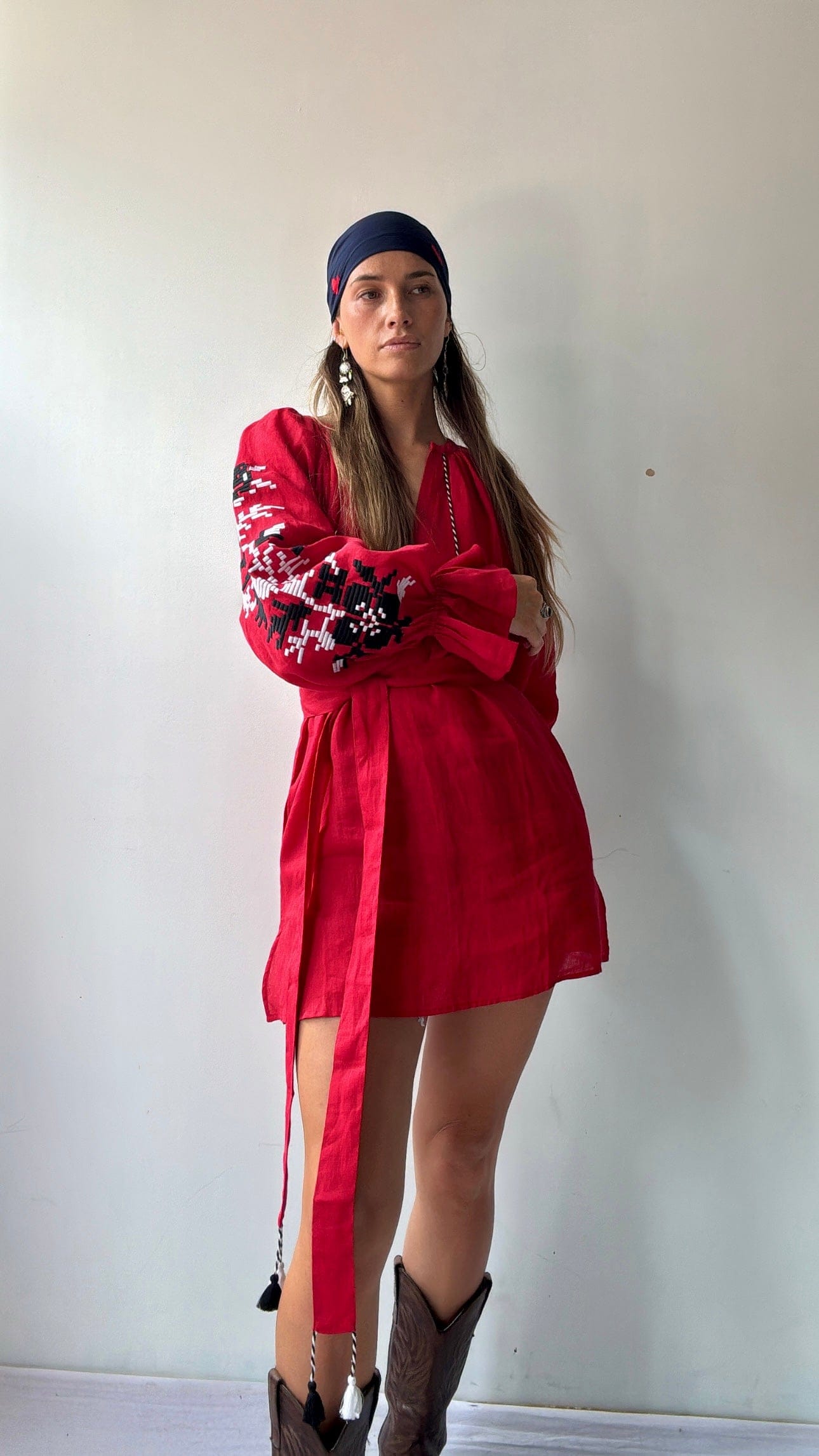 March 11 Dress March 11 Red Linen Dress