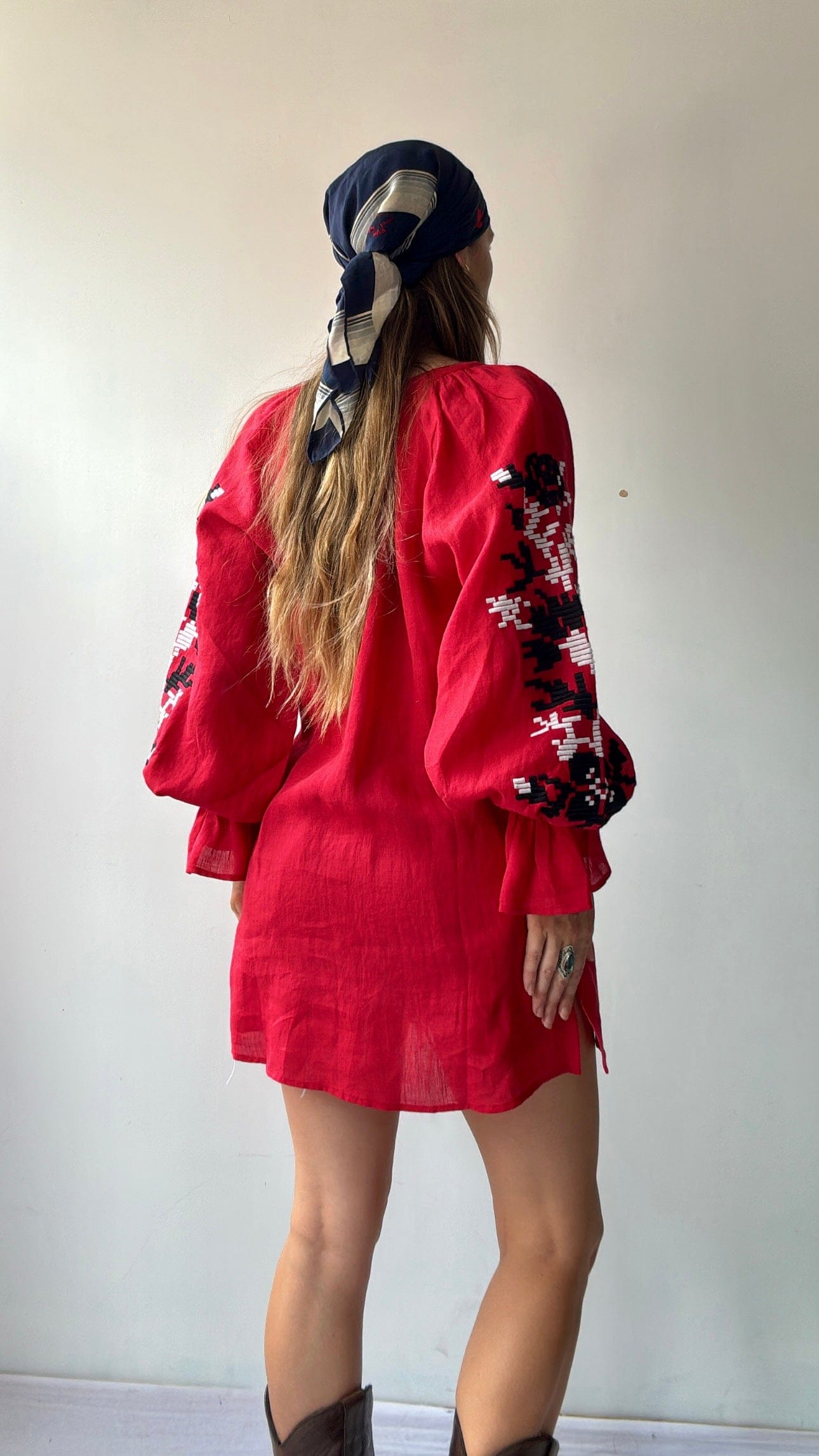 March 11 Dress March 11 Red Linen Dress