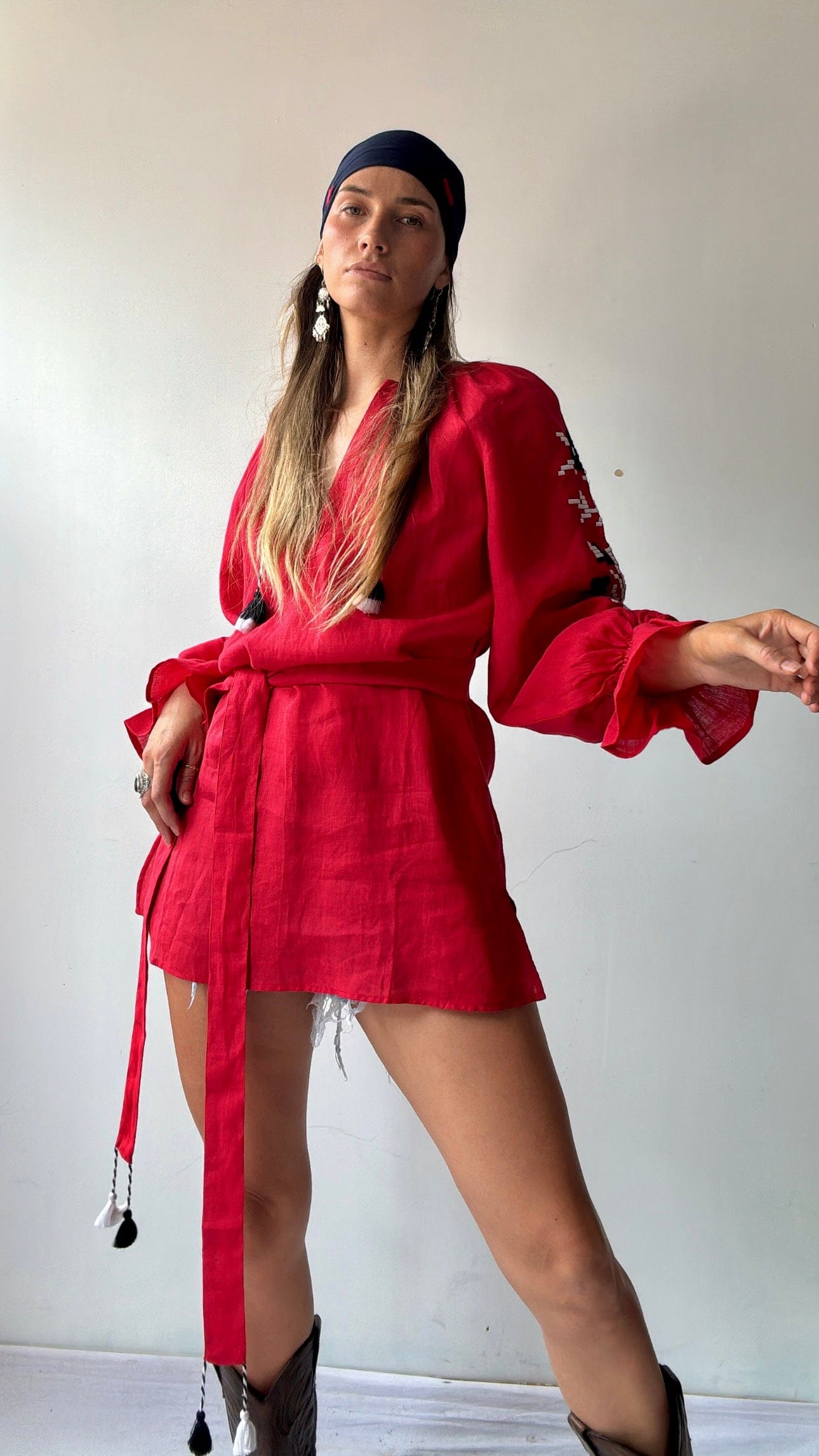 March 11 Dress March 11 Red Linen Dress