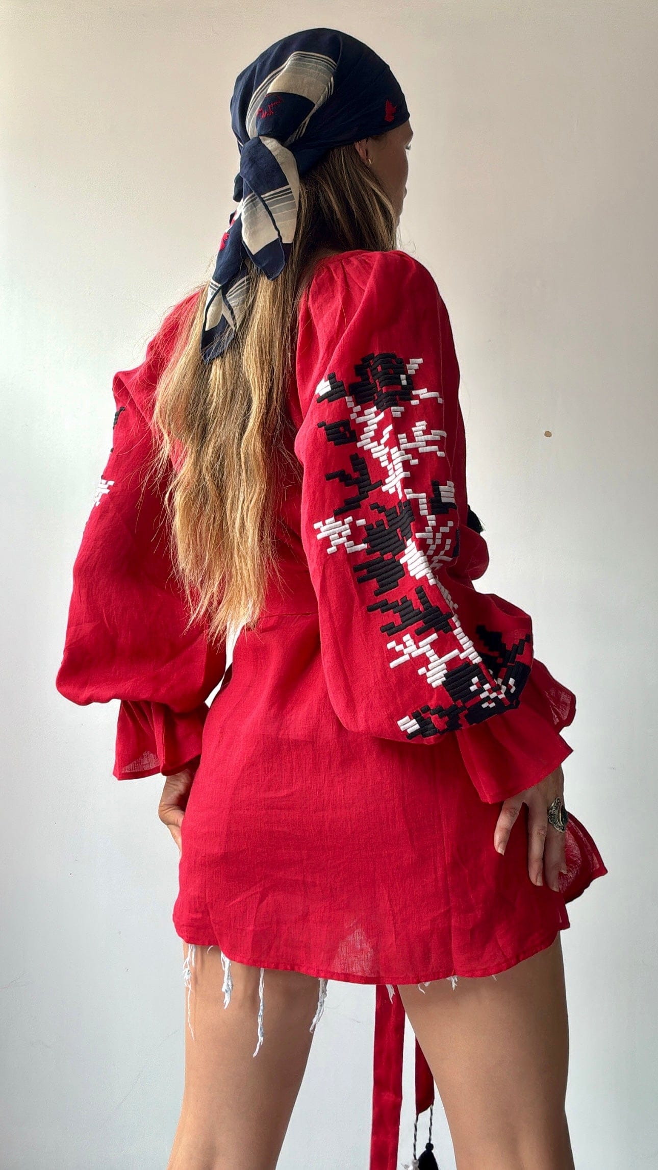 March 11 Dress March 11 Red Linen Dress