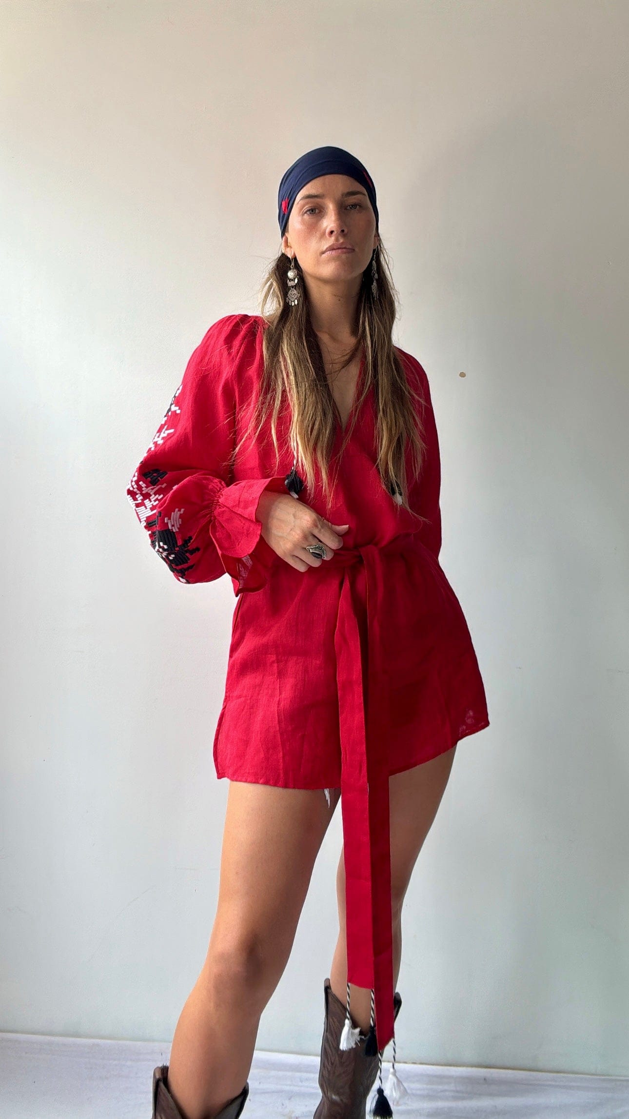 March 11 Dress March 11 Red Linen Dress