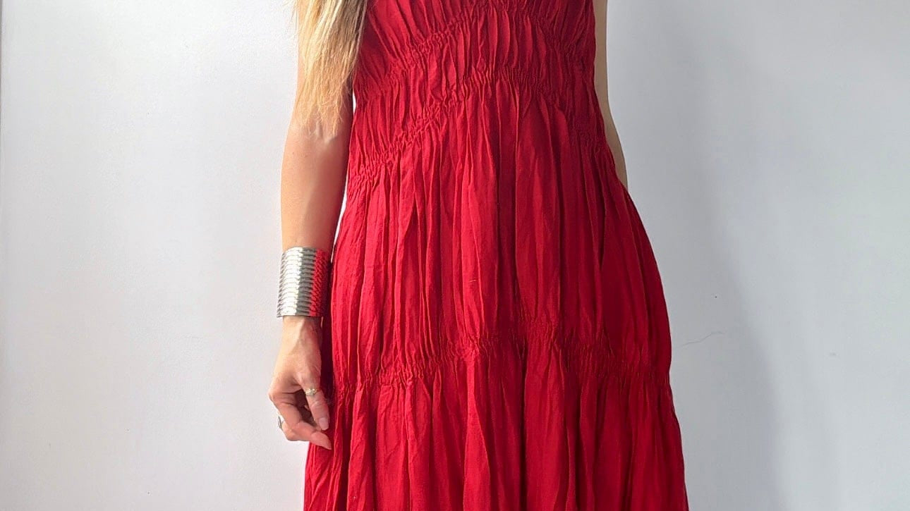 Massimo Dutti Dress Massimo Dutti Maxi Dress Red