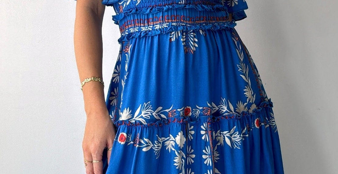 Monsoon Dresses Monsoon Lenora Cobalt Dress