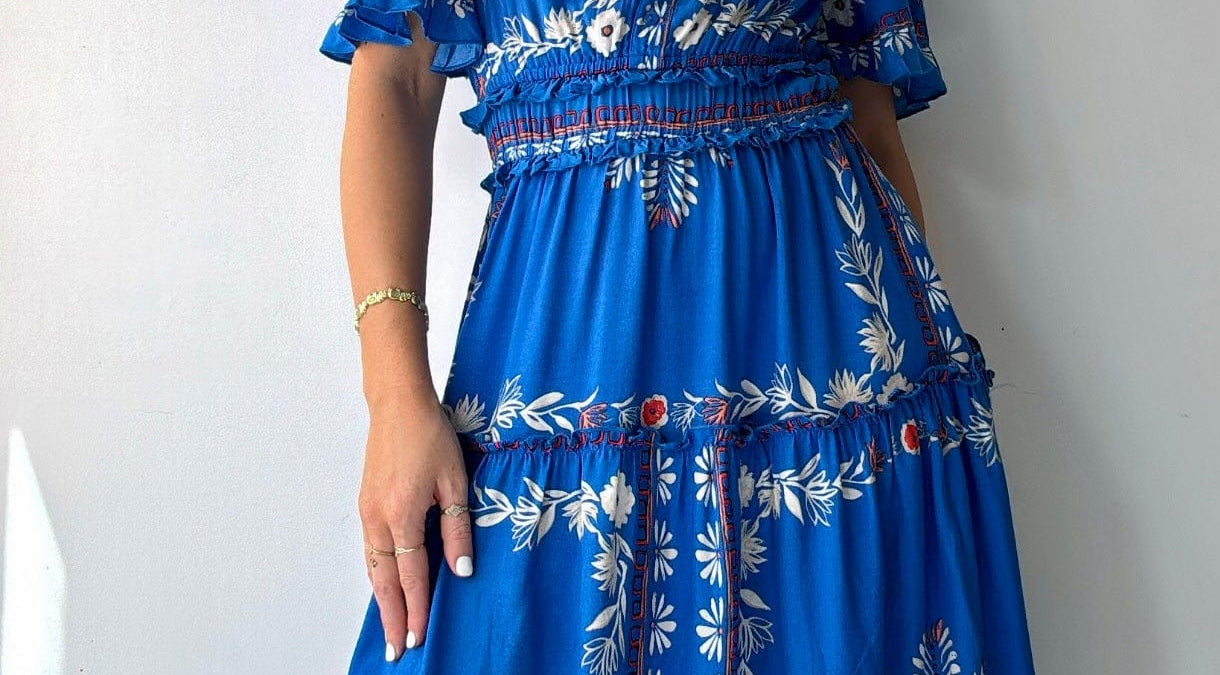 Monsoon Dresses Monsoon Lenora Cobalt Dress