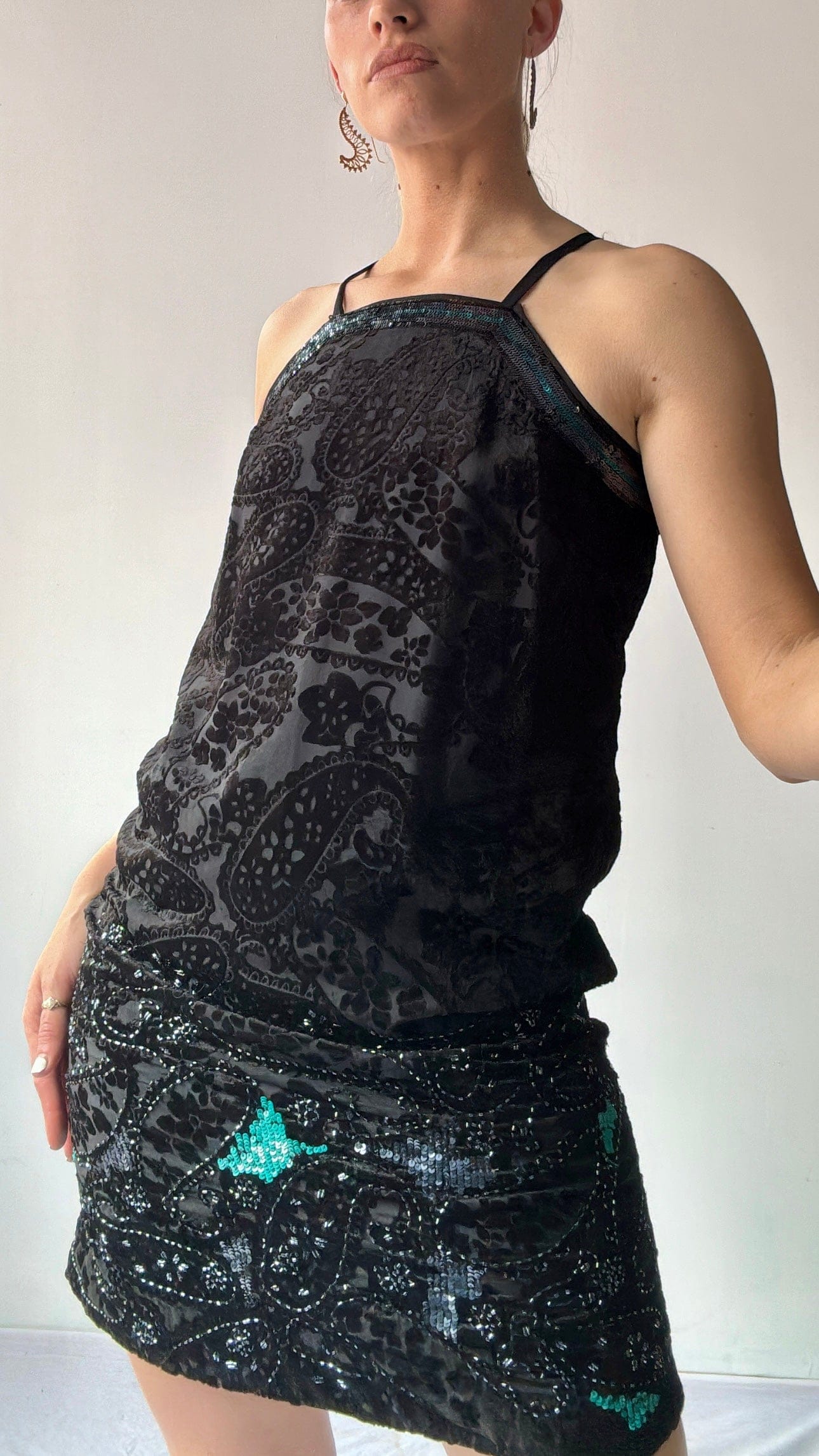 Moulinette Soeurs Black Velvet Dress