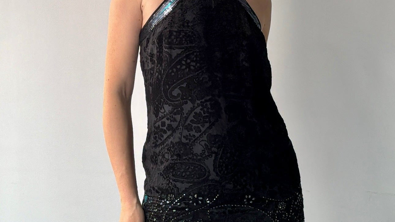 Moulinette Soeurs Black Velvet Dress