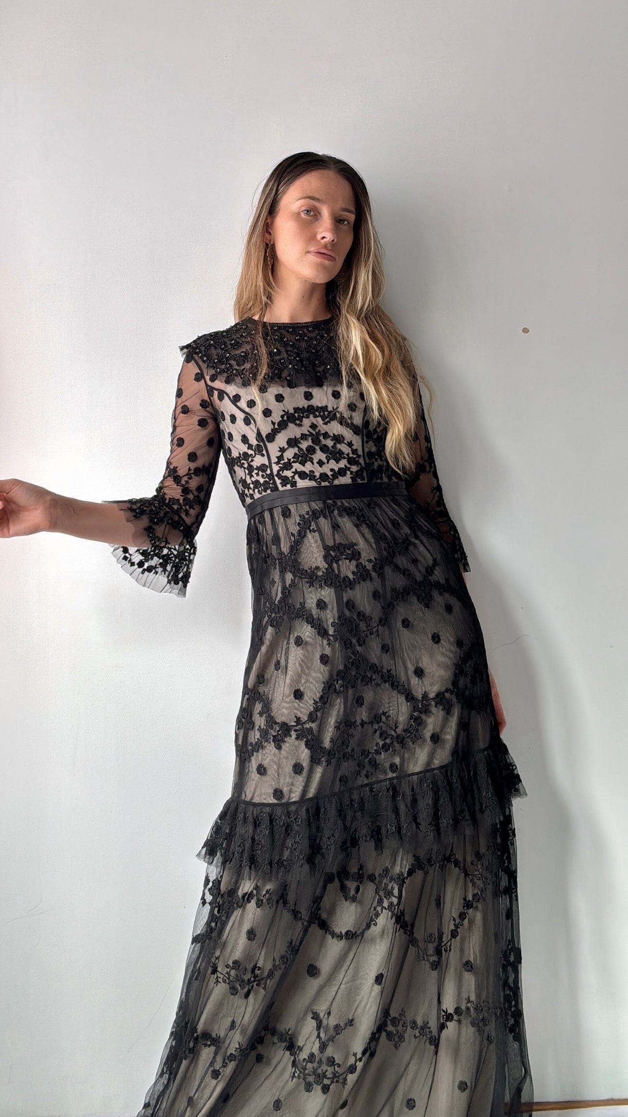 N&T Maxi Wednesday Dress Black, Needle & Thread N&T Maxi Wednesday Dress Black, Needle & Thread