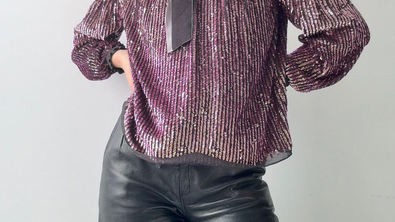 Needle & Thread N & T Priscila Top Charcoal