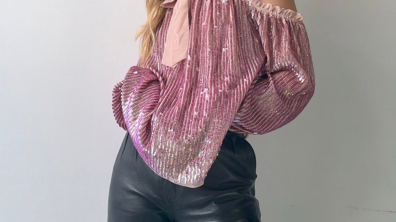 Needle & Thread N & T Priscila Top Pink