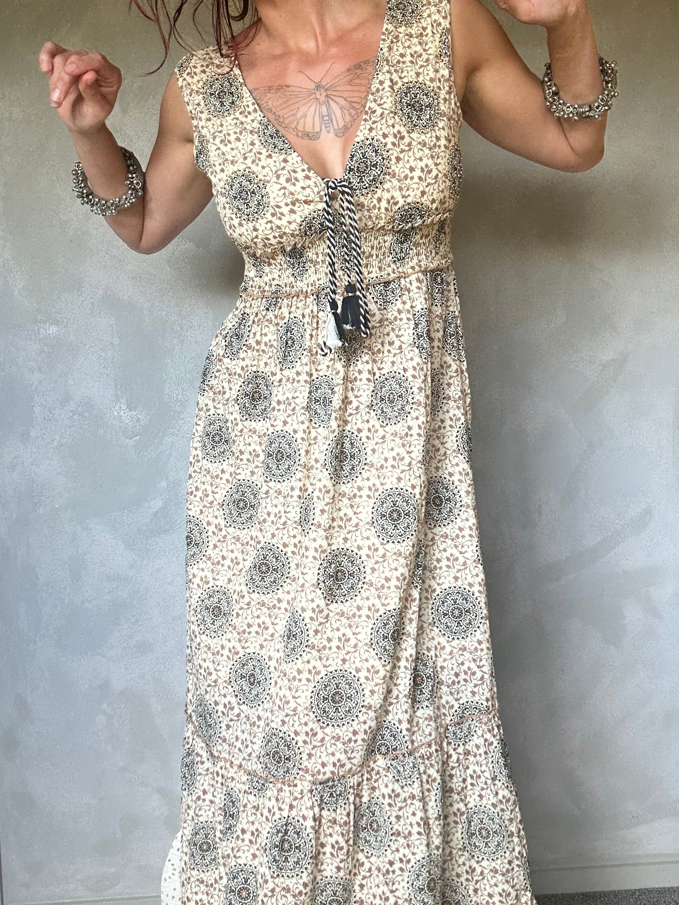 Palak Zania Dress Natural, Palak, Sistergolden