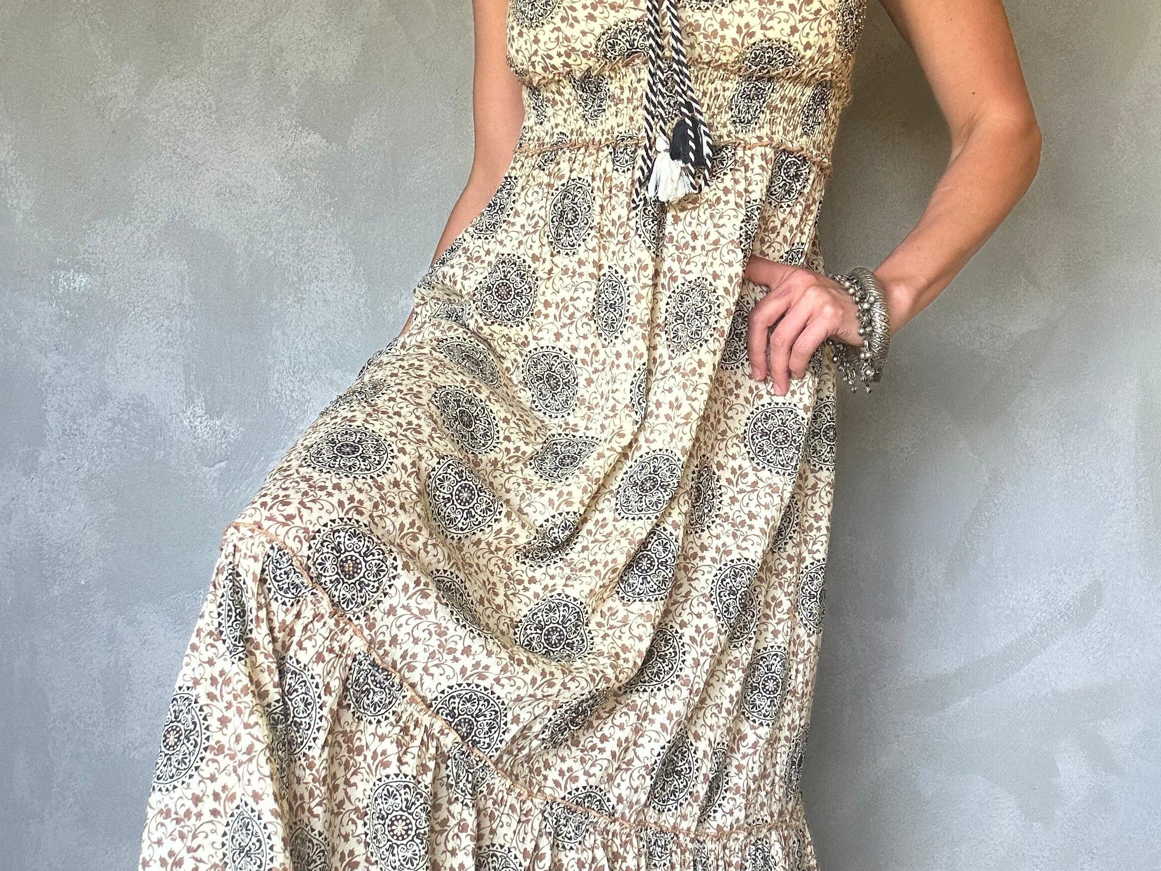 Palak Zania Dress Natural, Palak, Sistergolden