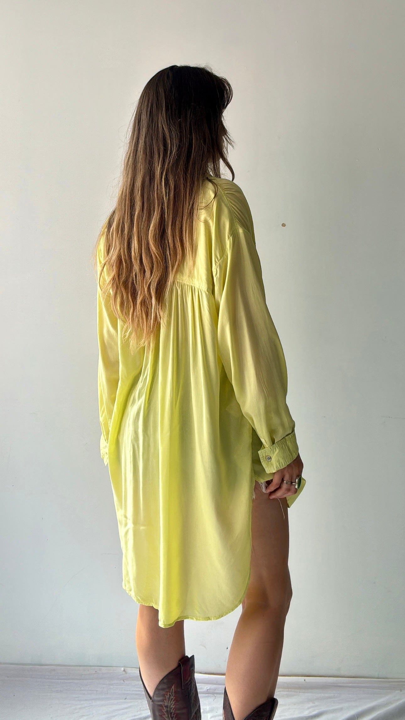 Pilcro Anthropologie Shirt Pilcro Longline Shirt Lime