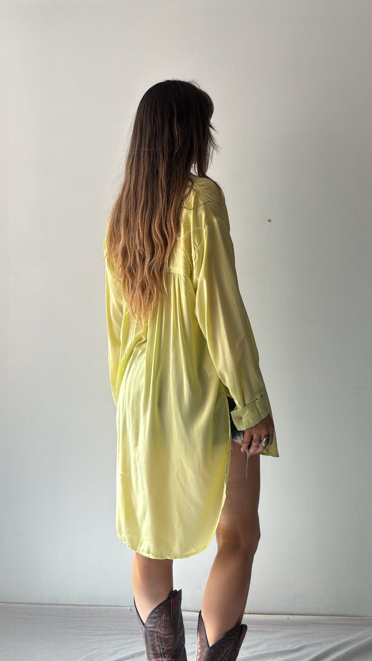 Pilcro Anthropologie Shirt Pilcro Longline Shirt Lime