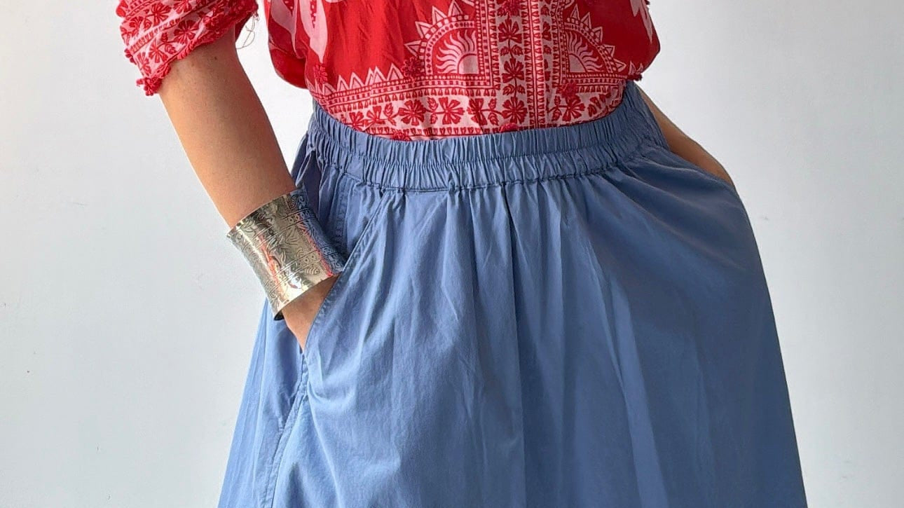 Project AJ117 Project AJ Maxi Blue Skirt