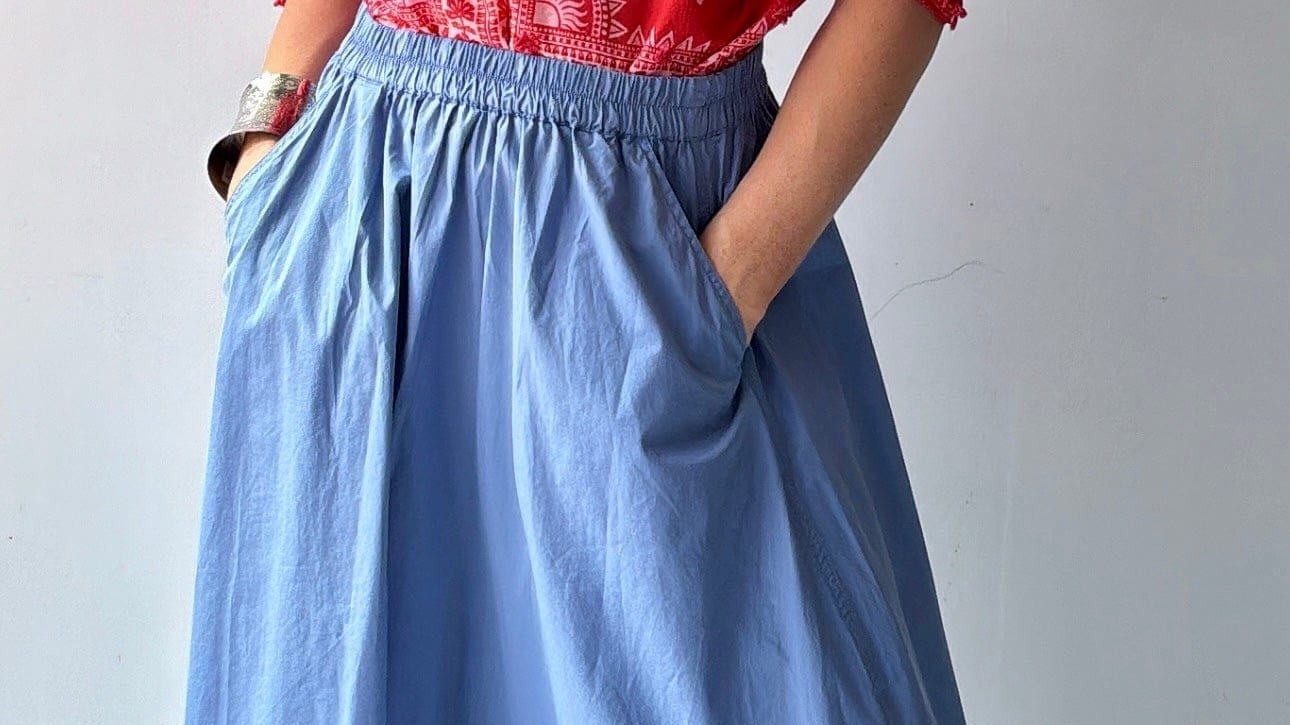 Project AJ117 Project AJ Maxi Blue Skirt