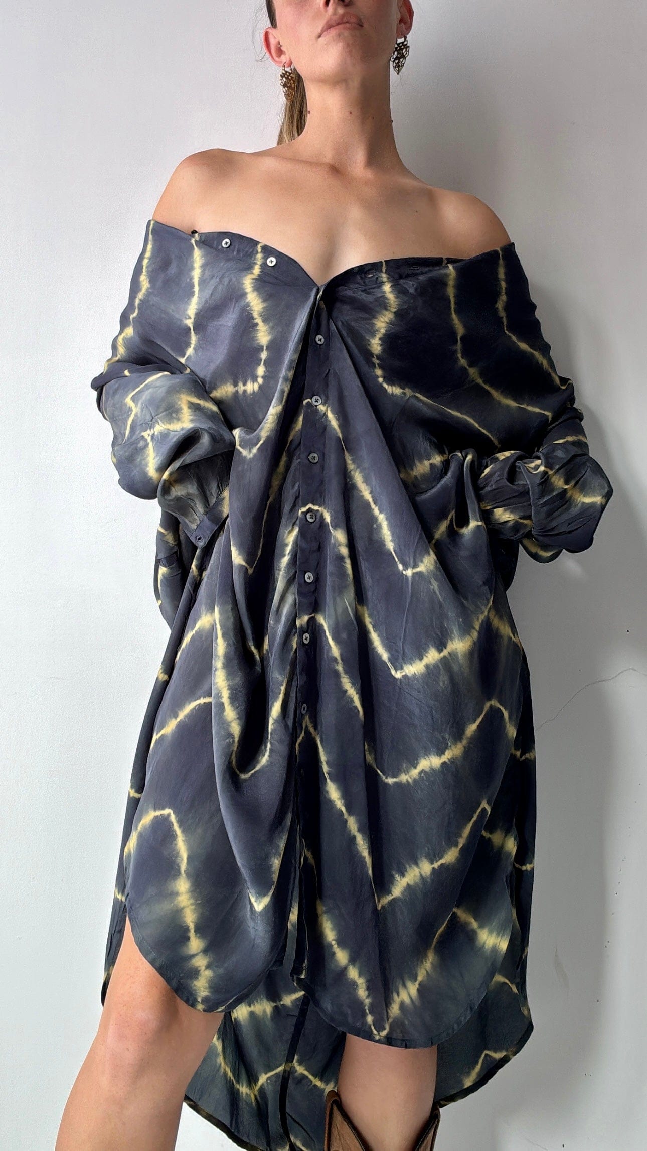 Project AJ117 Shirt Dress Navy, Project AJ117, Sistergolden