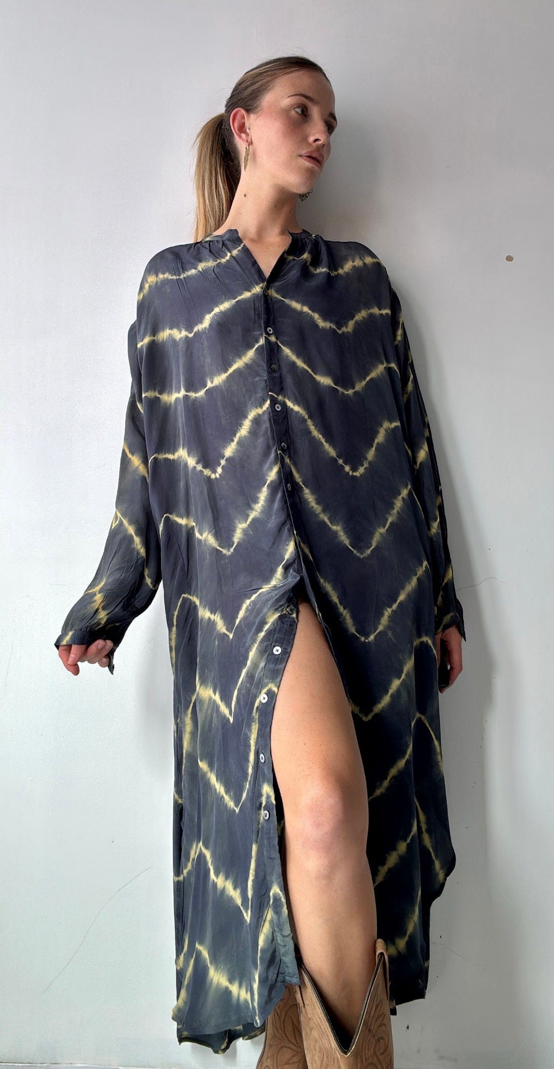 Project AJ117 Shirt Dress Navy, Project AJ117, Sistergolden
