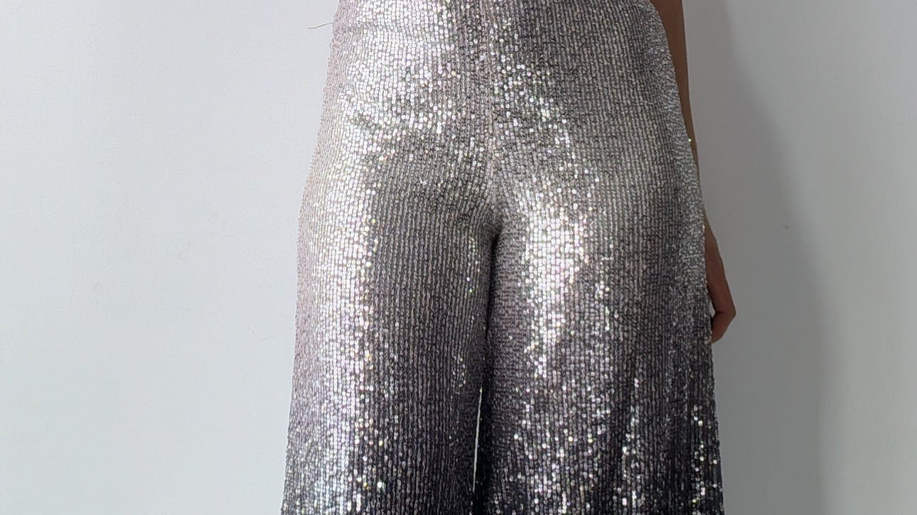 Ranna Gill Stayin’ Alive Sequin Jumpsuit