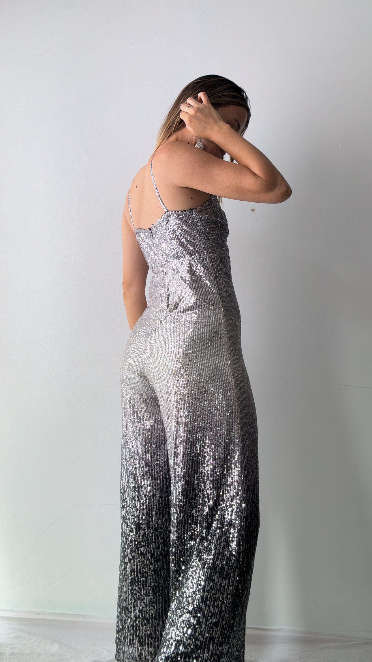 Ranna Gill Stayin’ Alive Sequin Jumpsuit