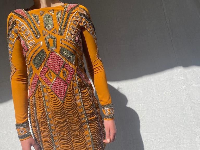River Island Dress Spice Beaded Dress