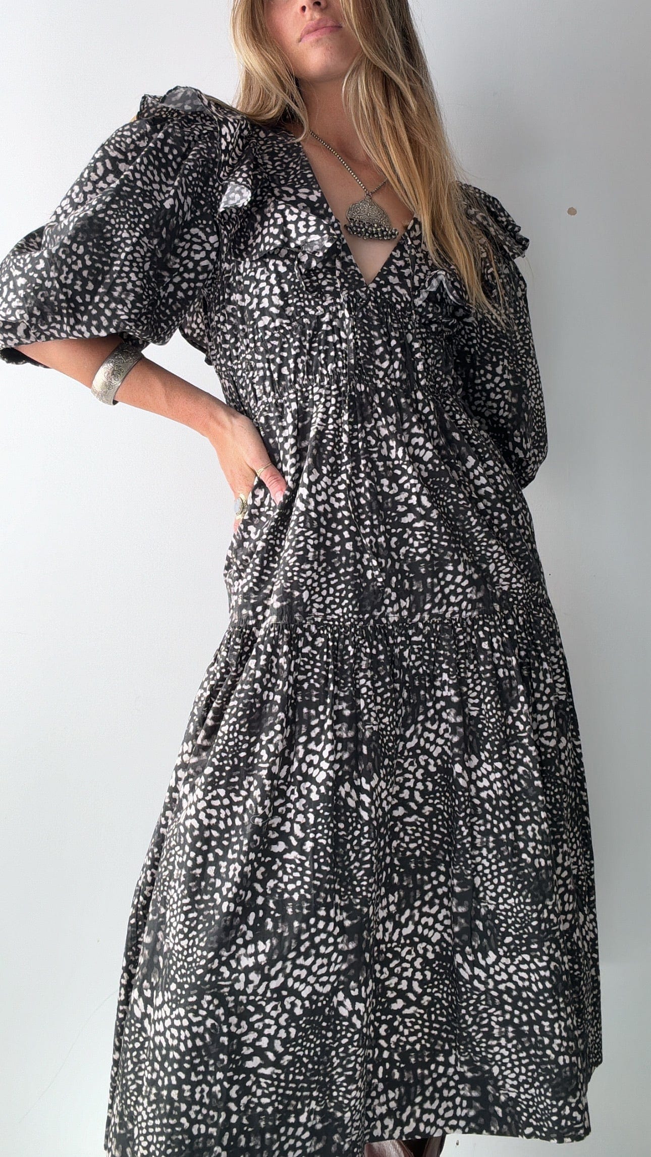 Sea New York Sea NY Big Game Leopard Dress Black