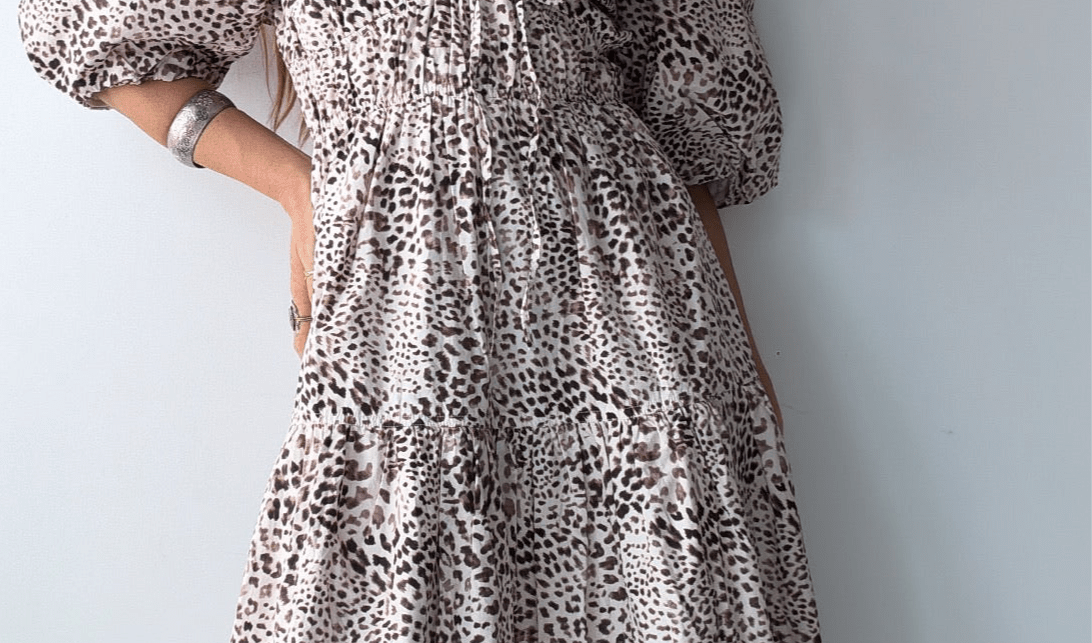 Sea New York Sea NY Big Game Leopard Dress White