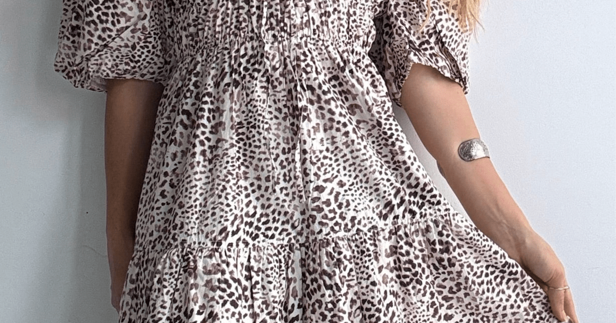 Sea New York Sea NY Big Game Leopard Dress White