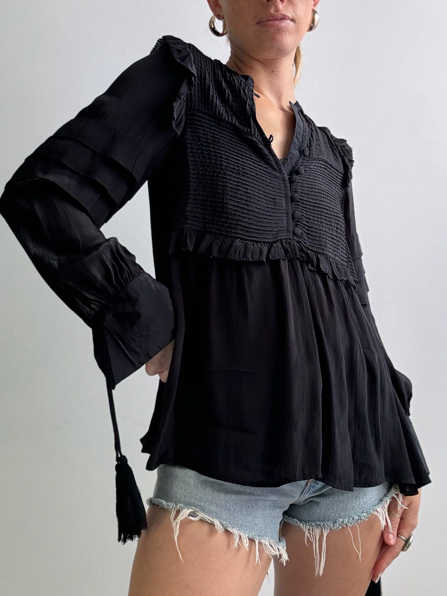 トップス JOIEVE dreamy night blouse 36 black JOIEVE dreamy night blouse 36 black Joieve dreamy night ブラウス